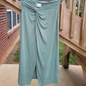 Twist-front Anthropologie Midi Skirt